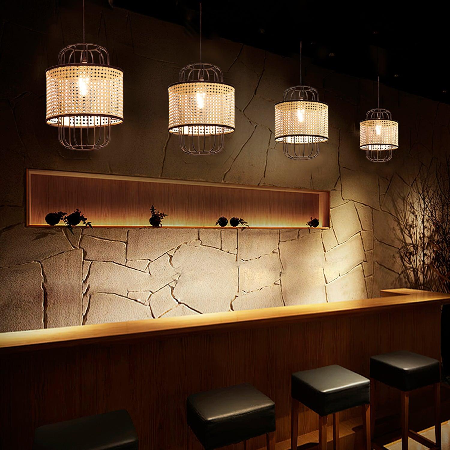 Evtheyra Premium Art Rotin Suspension - Neutralighting