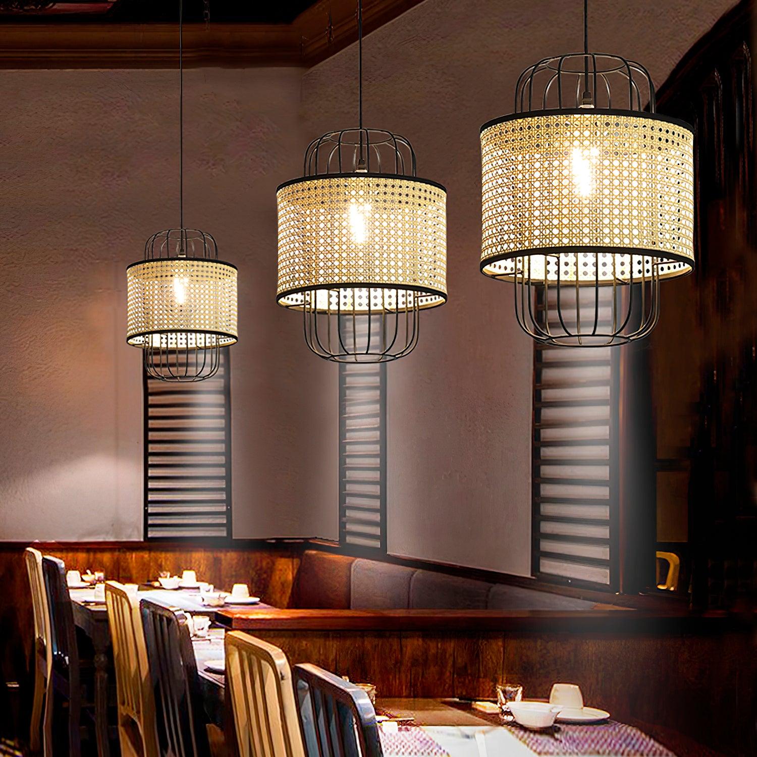 Evtheyra Premium Art Rotin Suspension - Neutralighting