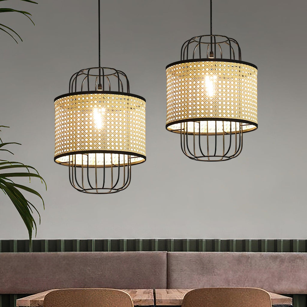 Evtheyra Premium Art Rotin Suspension - Neutralighting