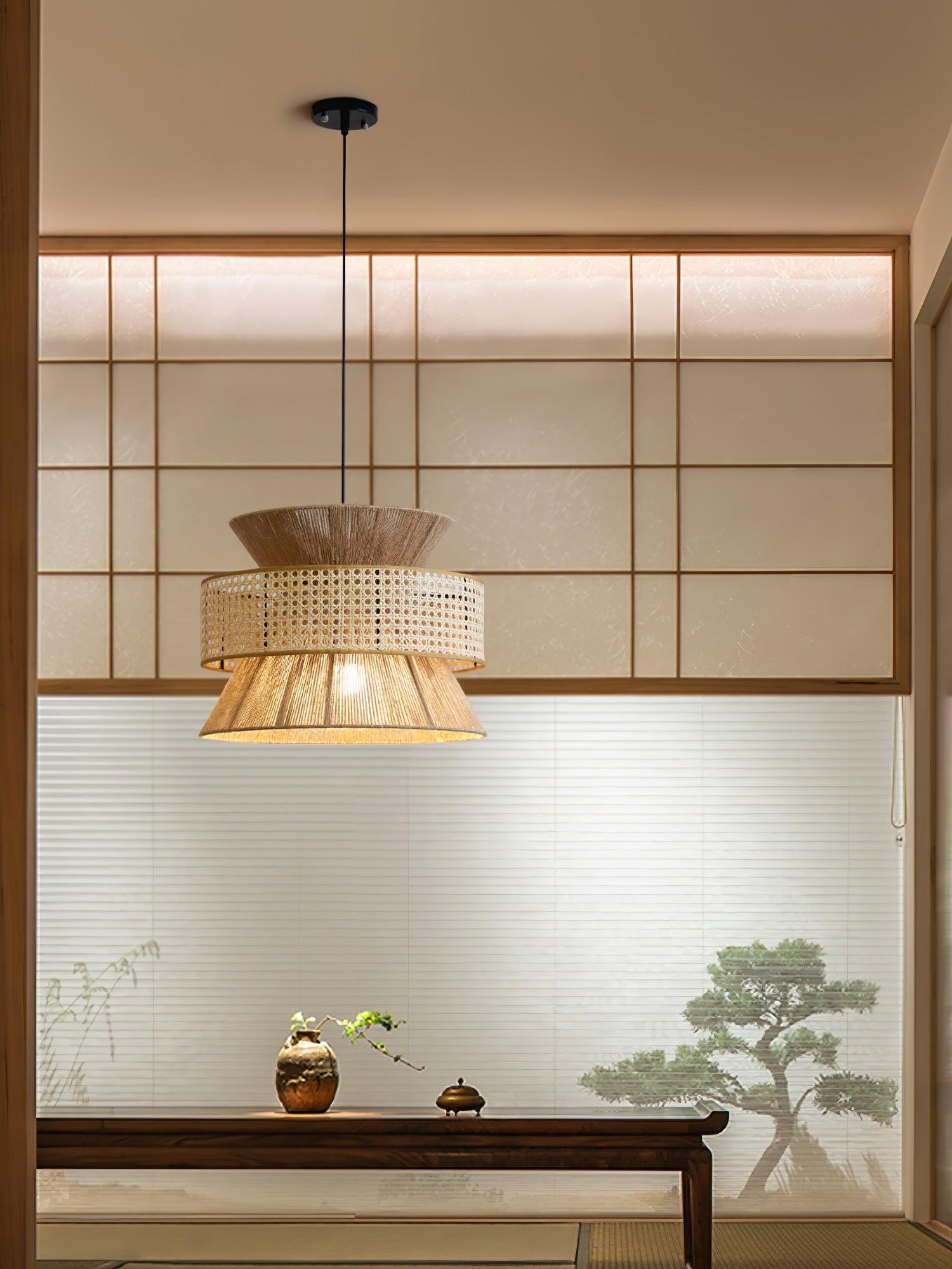 Aria Lampe Pendante Bambou Bohémienne - Neutralighting