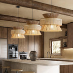 Ophelia Lustra Lampe Suspendue Rattan Tissé Élégante - Neutralighting