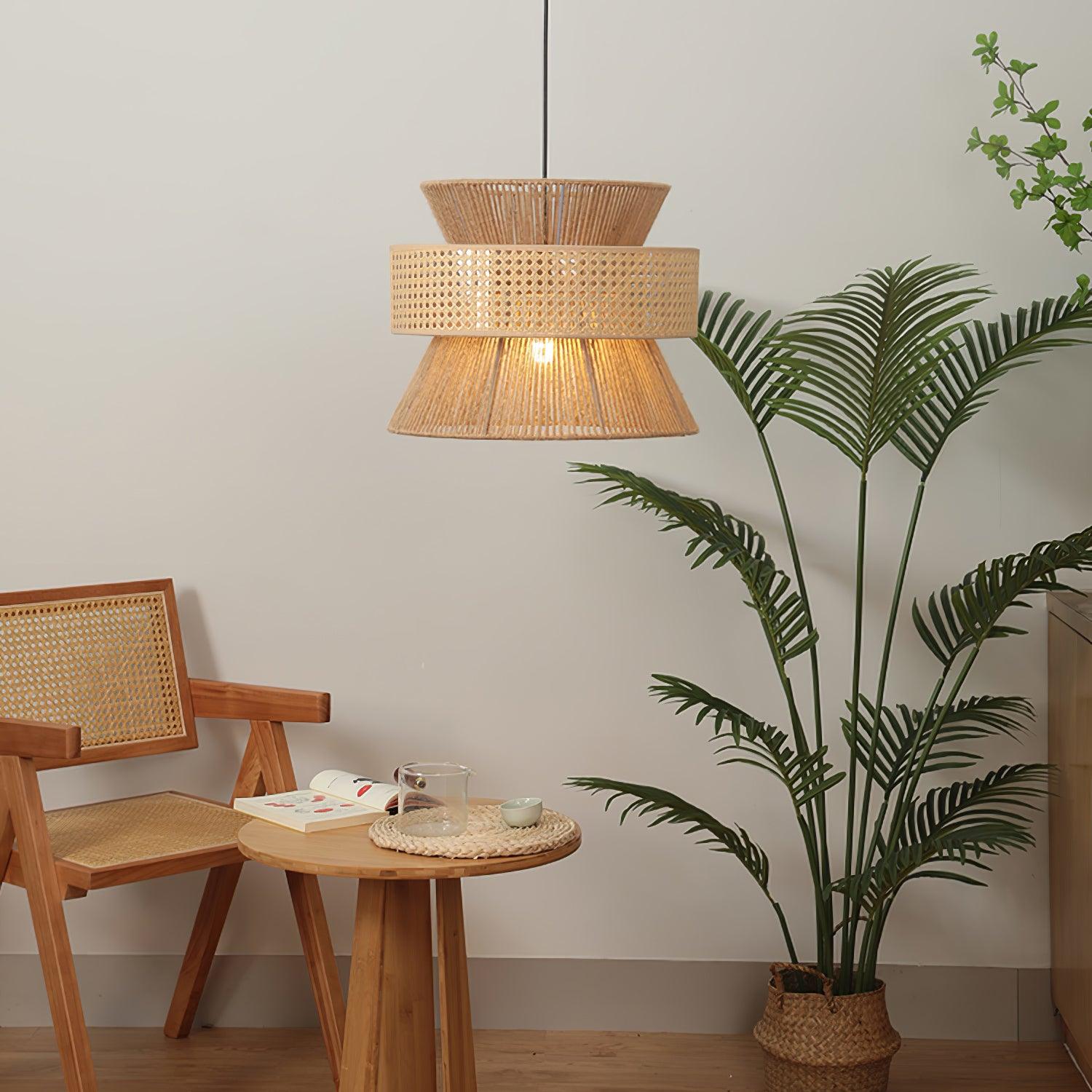 Aria Lampe Pendante Bambou Bohémienne - Neutralighting