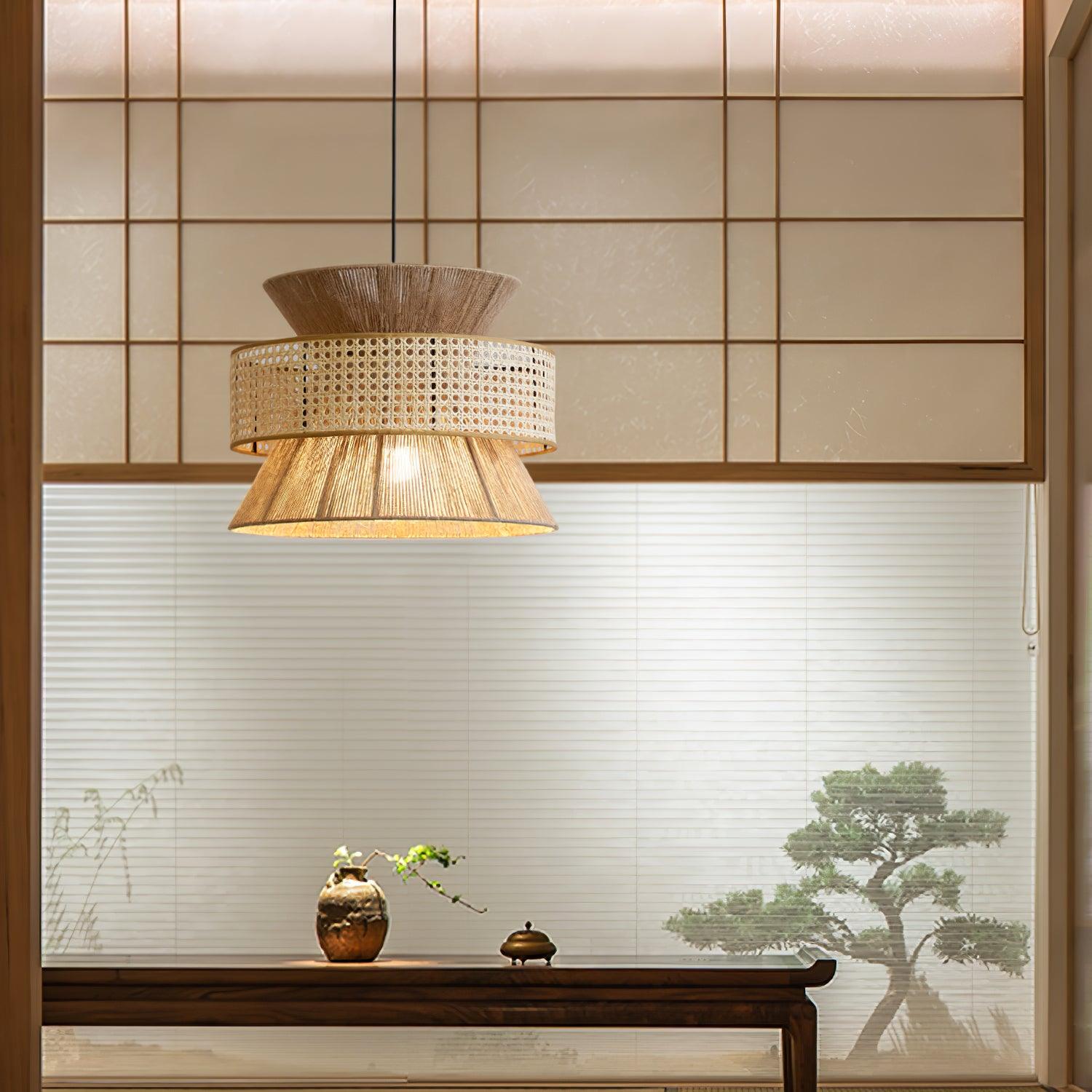 Aria Lampe Pendante Bambou Bohémienne - Neutralighting
