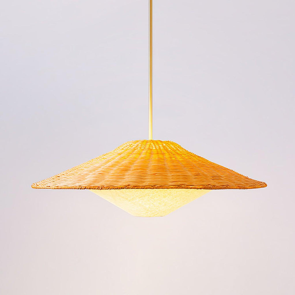Elysiave Rotin Minimaliste Pendentif Lumière - Neutralighting