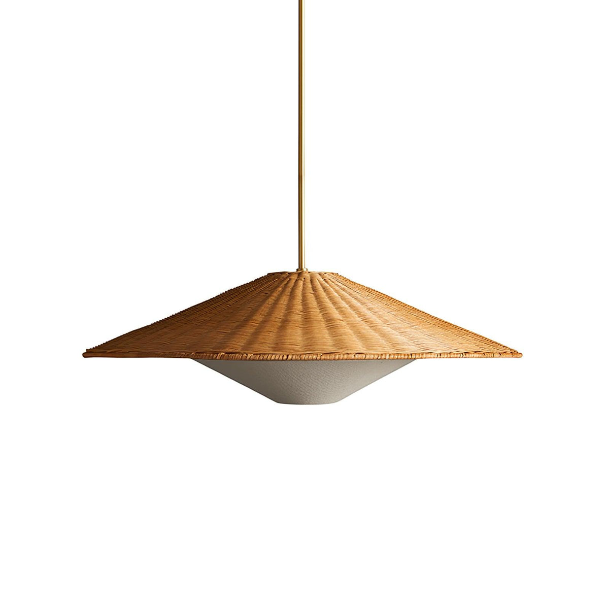 Elysiave Rotin Minimaliste Pendentif Lumière - Neutralighting
