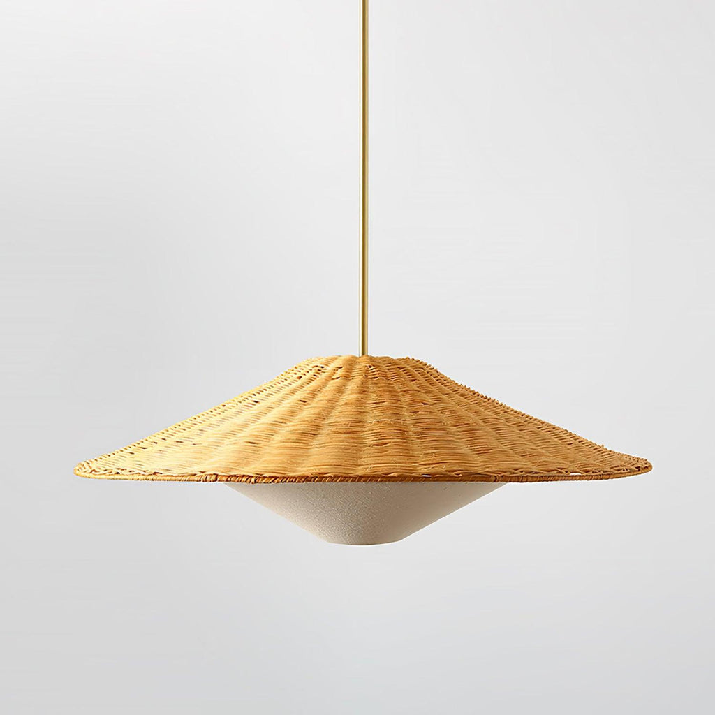 Elysiave Rotin Minimaliste Pendentif Lumière - Neutralighting