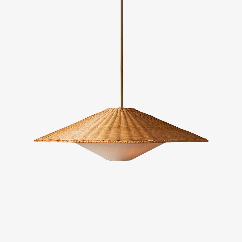 Elysiave Rotin Minimaliste Pendentif Lumière - Neutralighting