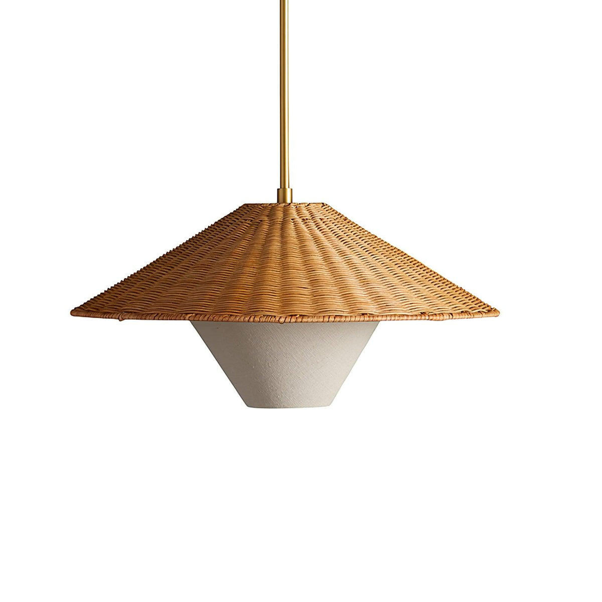 Elysiave Rotin Minimaliste Pendentif Lumière - Neutralighting