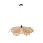 Petaral Suspension Lampe Rétro en Rattan - Neutralighting