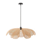 Petaral Suspension Lampe Rétro en Rattan - Neutralighting