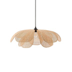Petaral Suspension Lampe Rétro en Rattan - Neutralighting