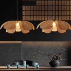 Petaral Suspension Lampe Rétro en Rattan - Neutralighting