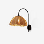 Edria Lustra Applique Murale Rattan Forme Pétale Élégante - Neutralighting