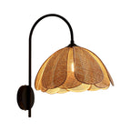 Zevelia Applique Murale Rattan Pétale Naturel Élégance - Neutralighting