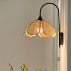 Zevelia Applique Murale Rattan Pétale Naturel Élégance - Neutralighting