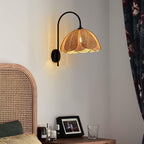 Zevelia Applique Murale Rattan Pétale Naturel Élégance - Neutralighting
