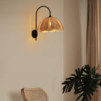Zevelia Applique Murale Rattan Pétale Naturel Élégance - Neutralighting