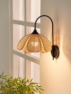 Zevelia Applique Murale Rattan Pétale Naturel Élégance - Neutralighting
