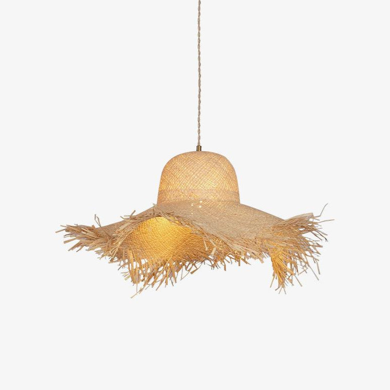 Zephyran Rotin Vintage Pendentif Lumière - Neutralighting