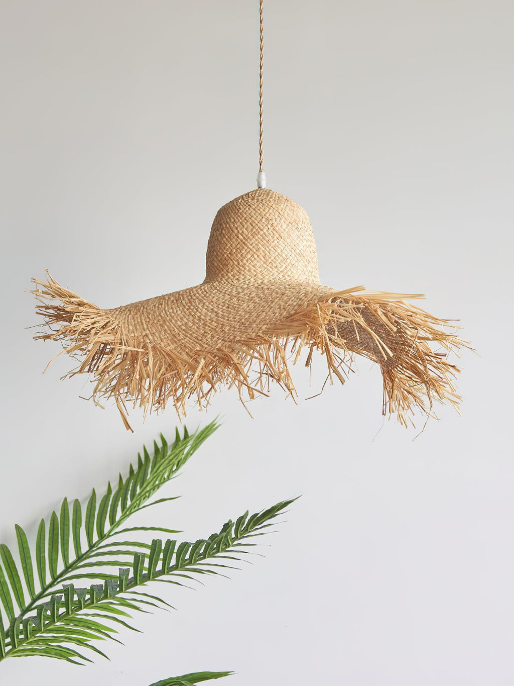 Zephyran Rotin Vintage Pendentif Lumière - Neutralighting