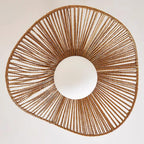 Fynora Lustra Plafonnier Semi-Encastré Tissé Élégant - Neutralighting