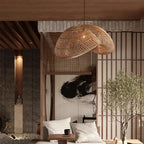 Juno Suspension style rustique en rotin - Neutralighting