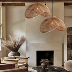 Juno Suspension style rustique en rotin - Neutralighting