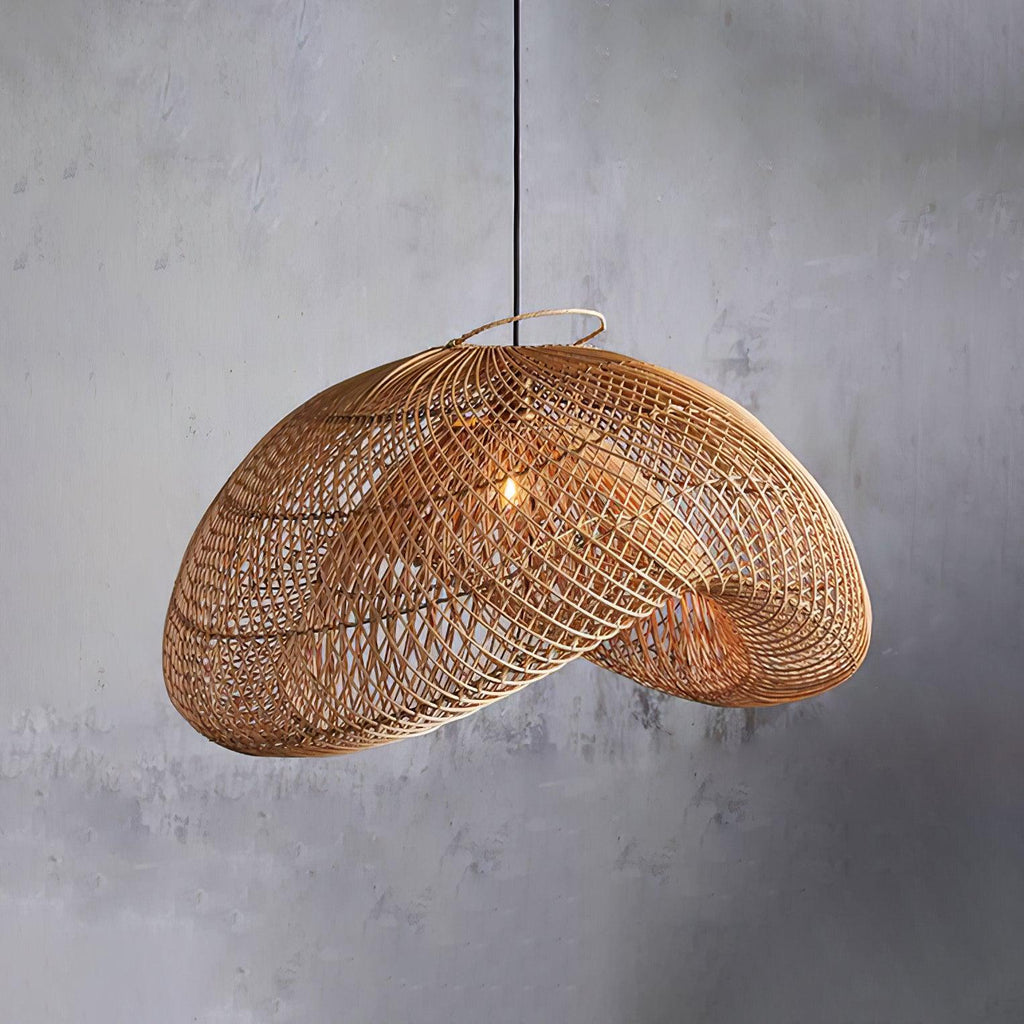 Juno Suspension style rustique en rotin - Neutralighting