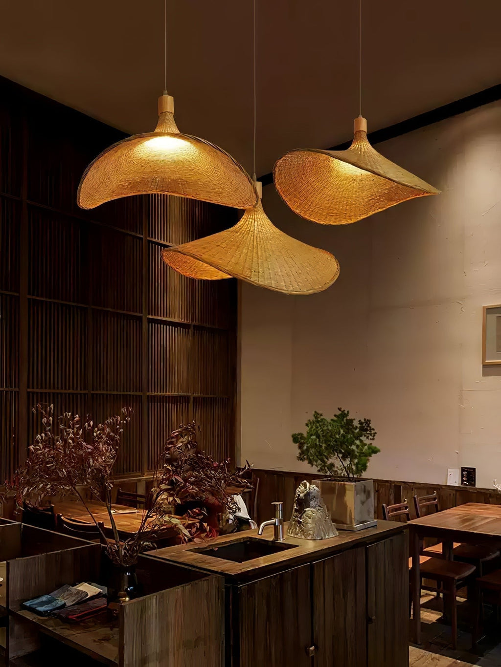 Marona Suspension Vintage en Rattan - Neutralighting