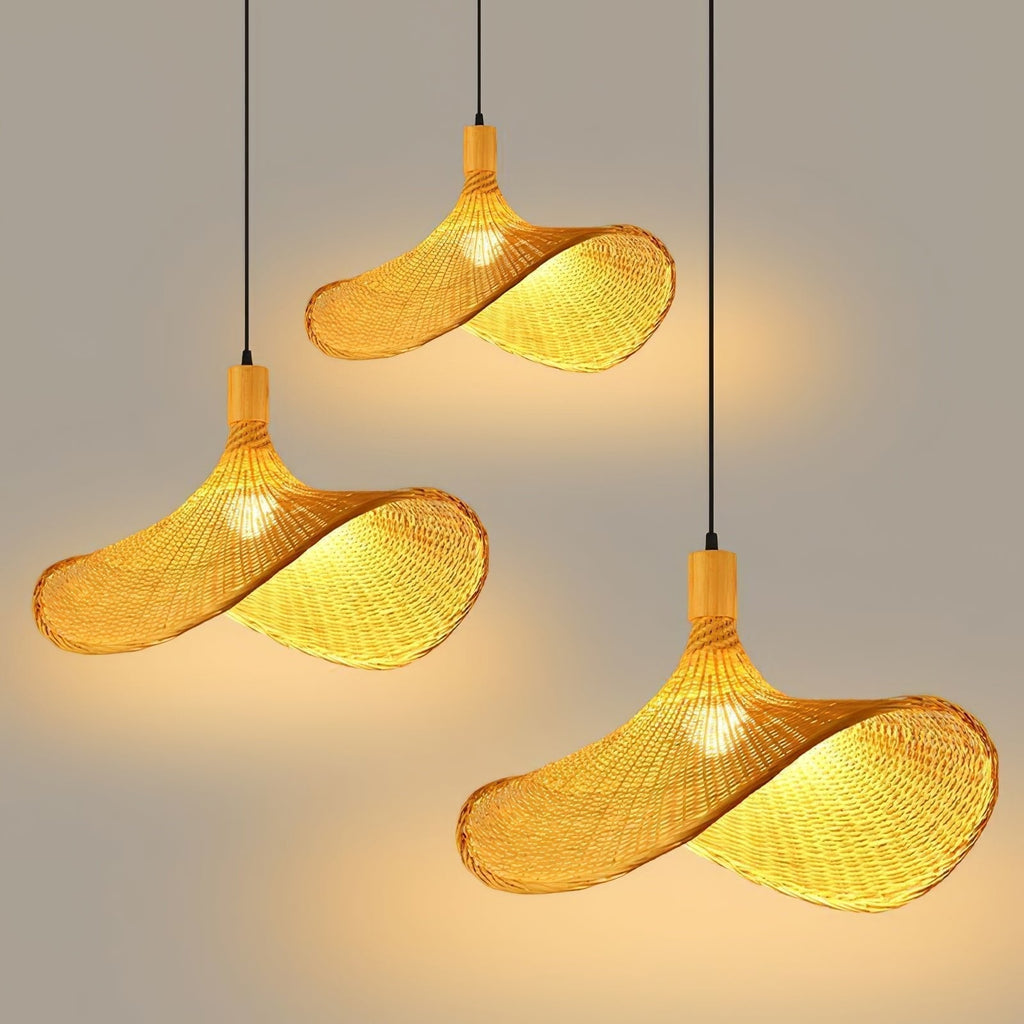 Marona Suspension Vintage en Rattan - Neutralighting