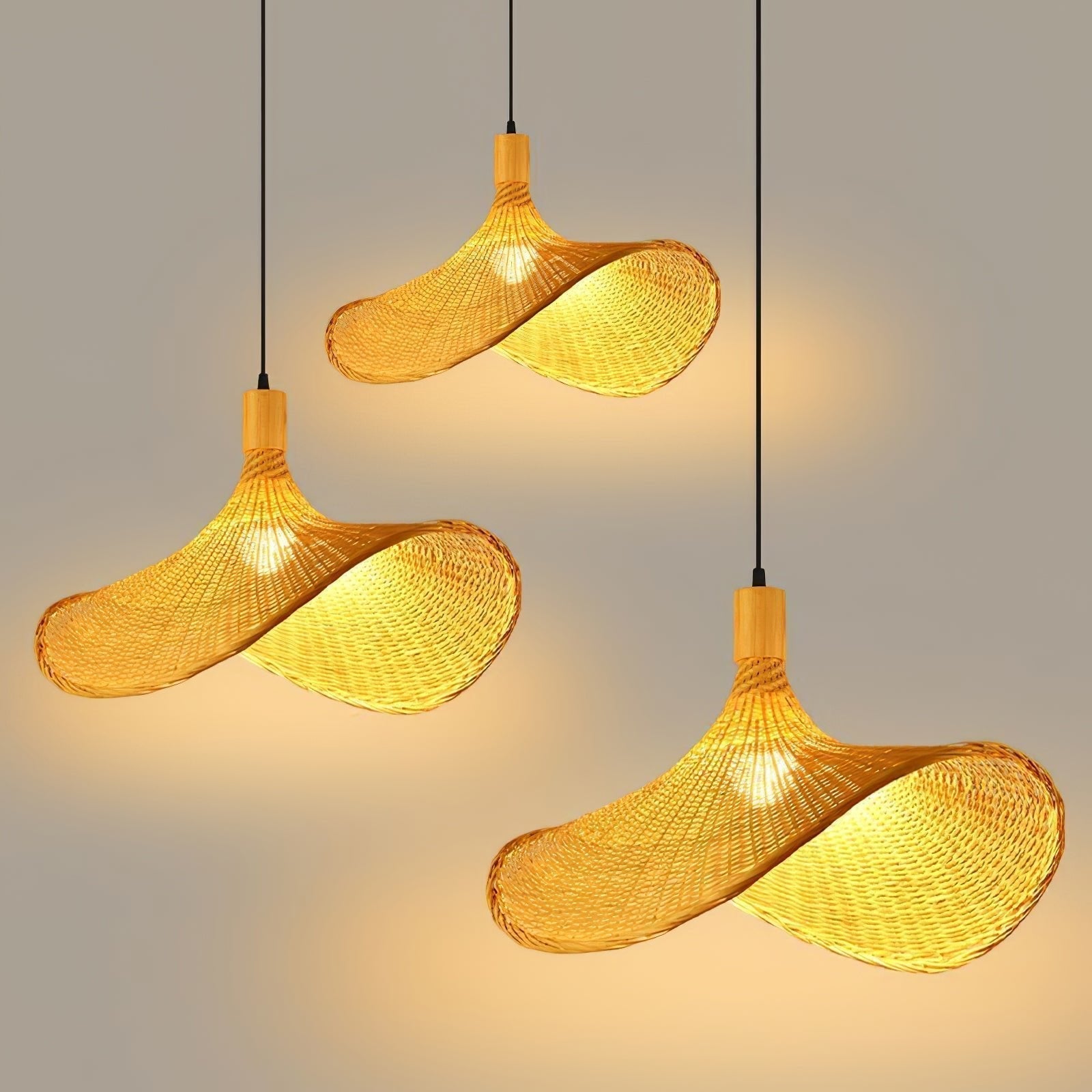 Marona Suspension Vintage en Rattan - Neutralighting