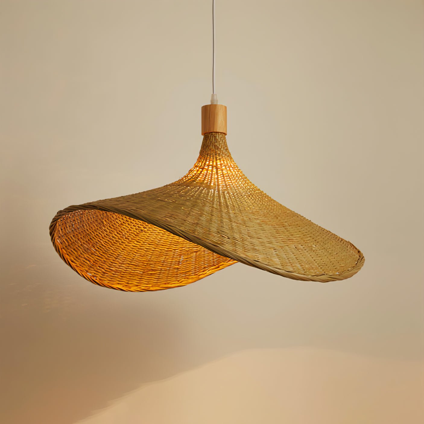 Marona Suspension Vintage en Rattan - Neutralighting