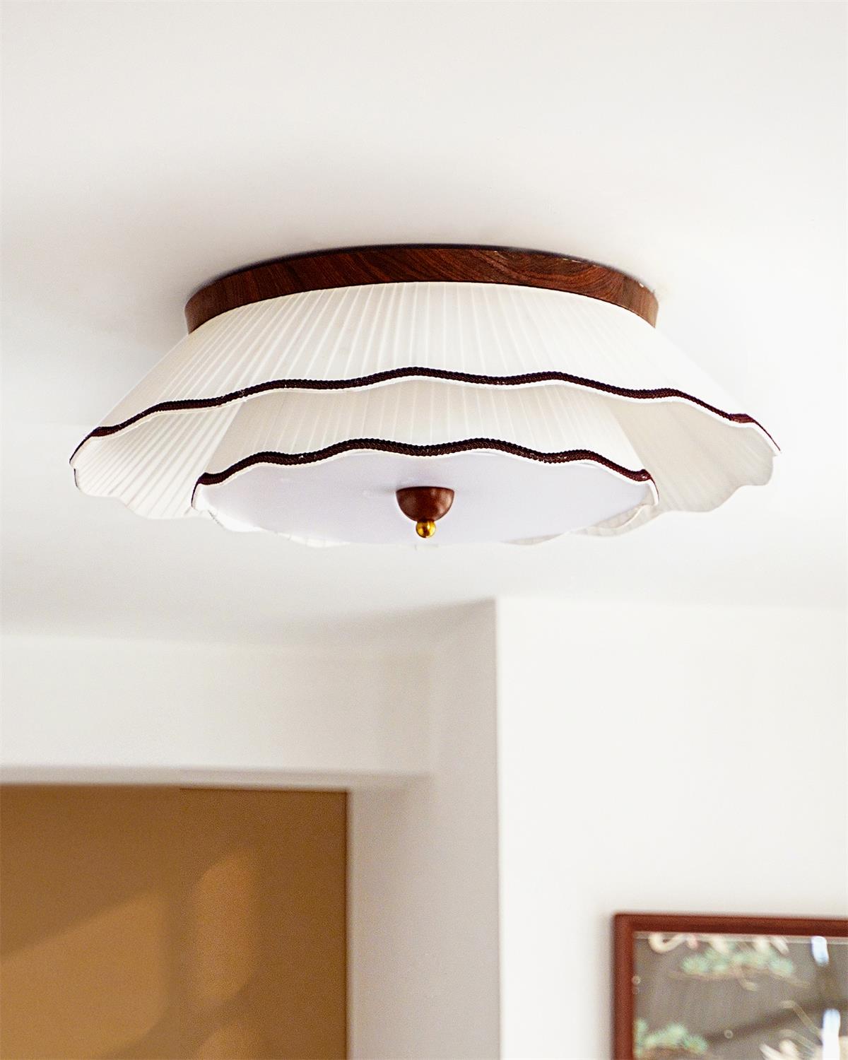 Ravelle Plafonnier Romantique Plissé - Neutralighting