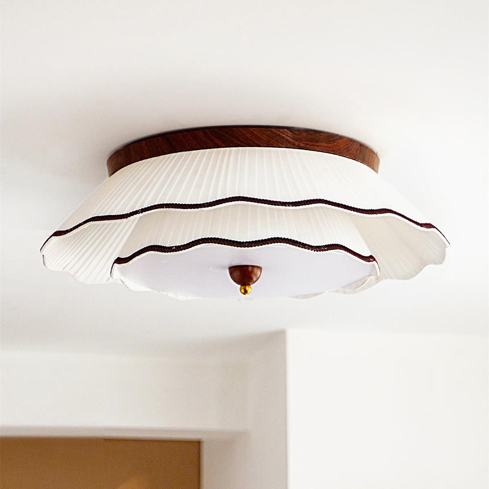Ravelle Plafonnier Romantique Plissé - Neutralighting