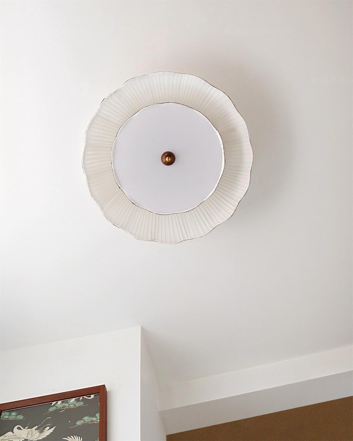 Ravelle Plafonnier Romantique Plissé - Neutralighting