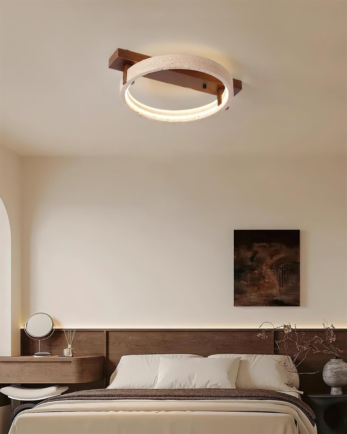 Ritta Lampe Plafonnier Travertin Naturel - Neutralighting