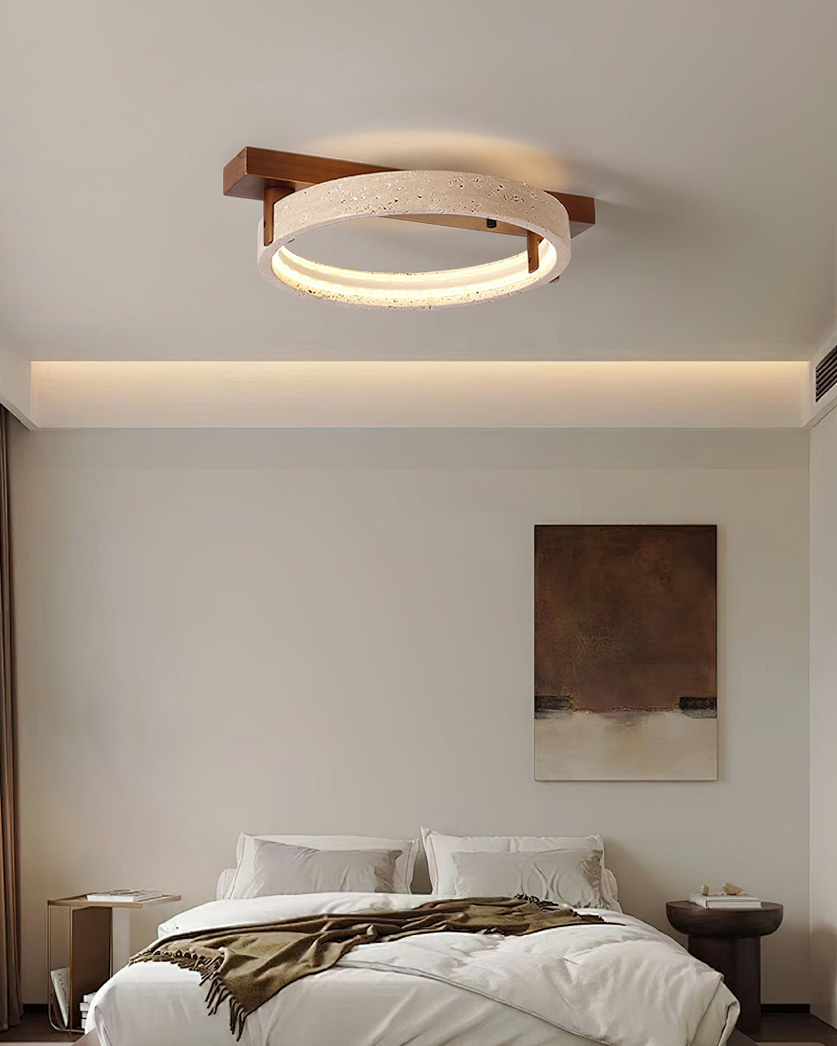 Ritta Lampe Plafonnier Travertin Naturel - Neutralighting