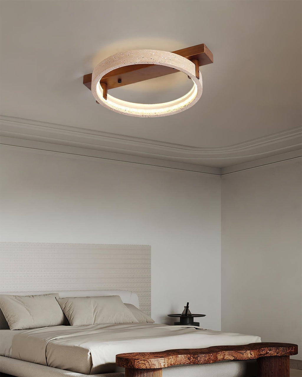Ritta Lampe Plafonnier Travertin Naturel - Neutralighting