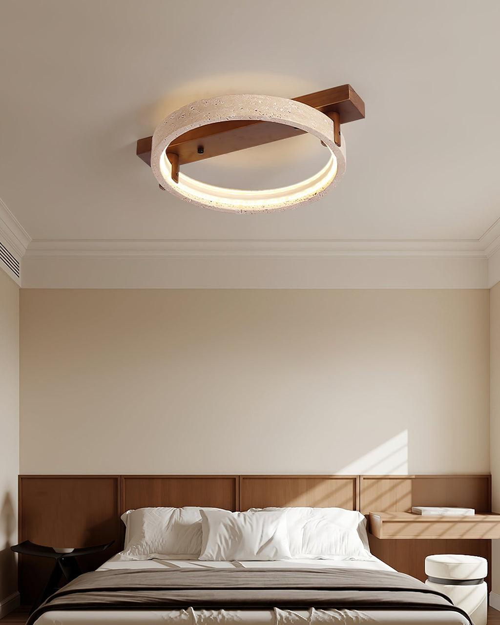Ritta Lampe Plafonnier Travertin Naturel - Neutralighting