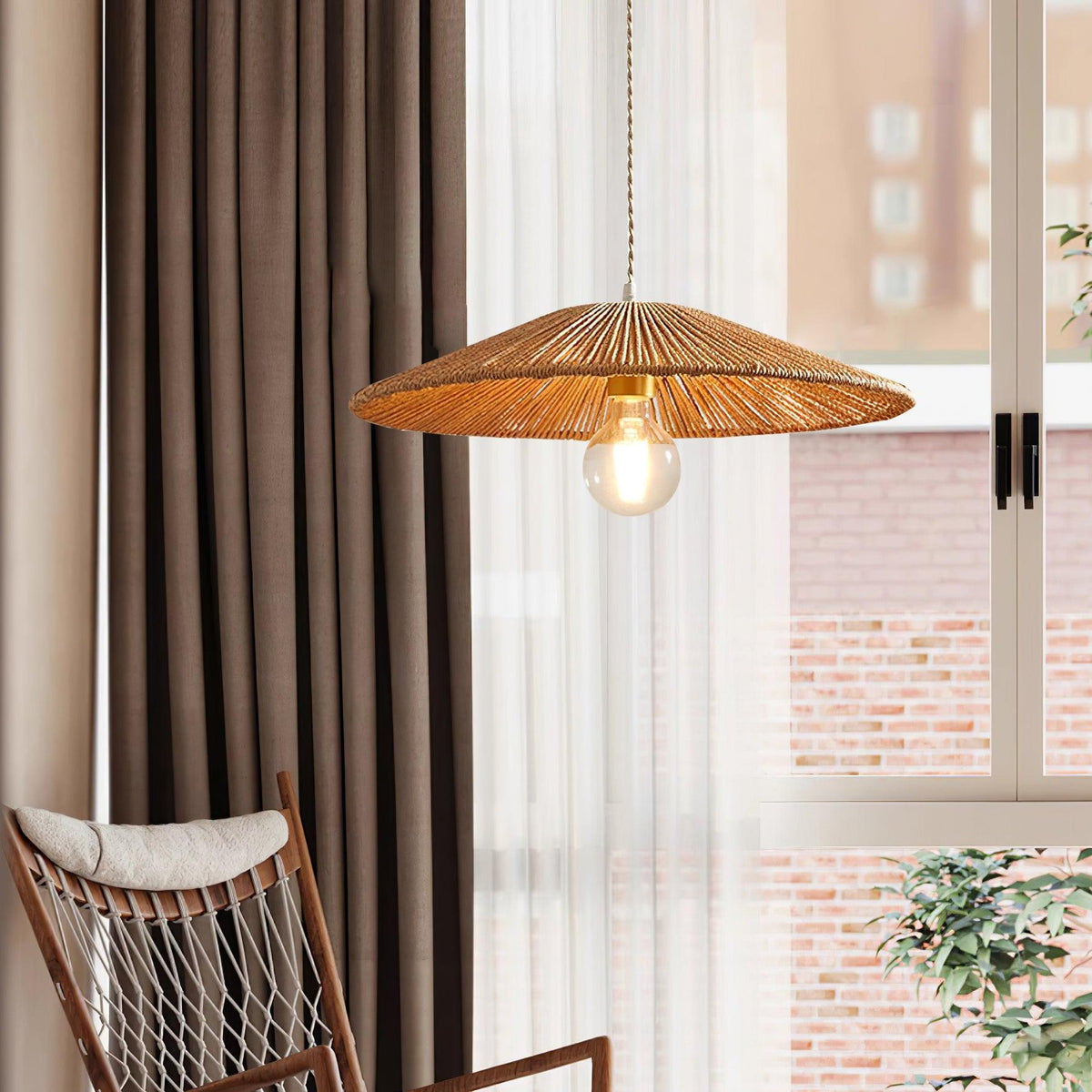 Sola Lampe Suspension Rattan - Neutralighting