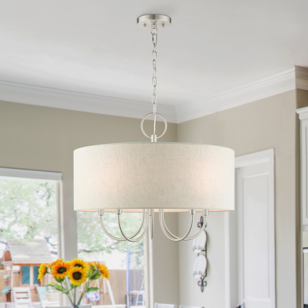 Chandelier en Tissu Vintage Classique Ovyneth - Neutralighting