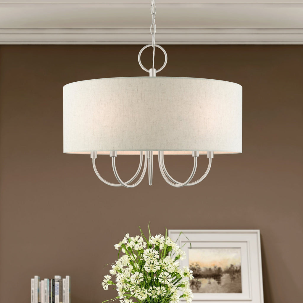 Chandelier en Tissu Vintage Classique Ovyneth - Neutralighting