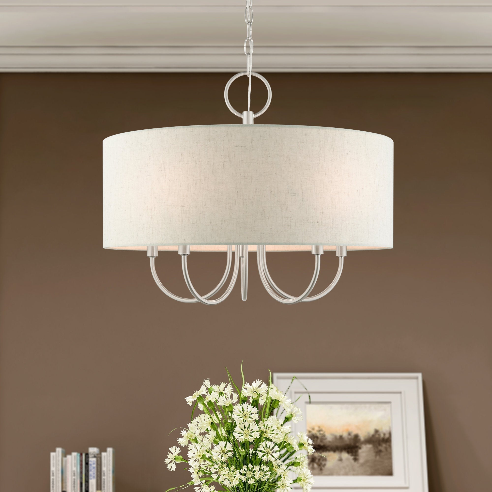 Chandelier en Tissu Vintage Classique Ovyneth - Neutralighting