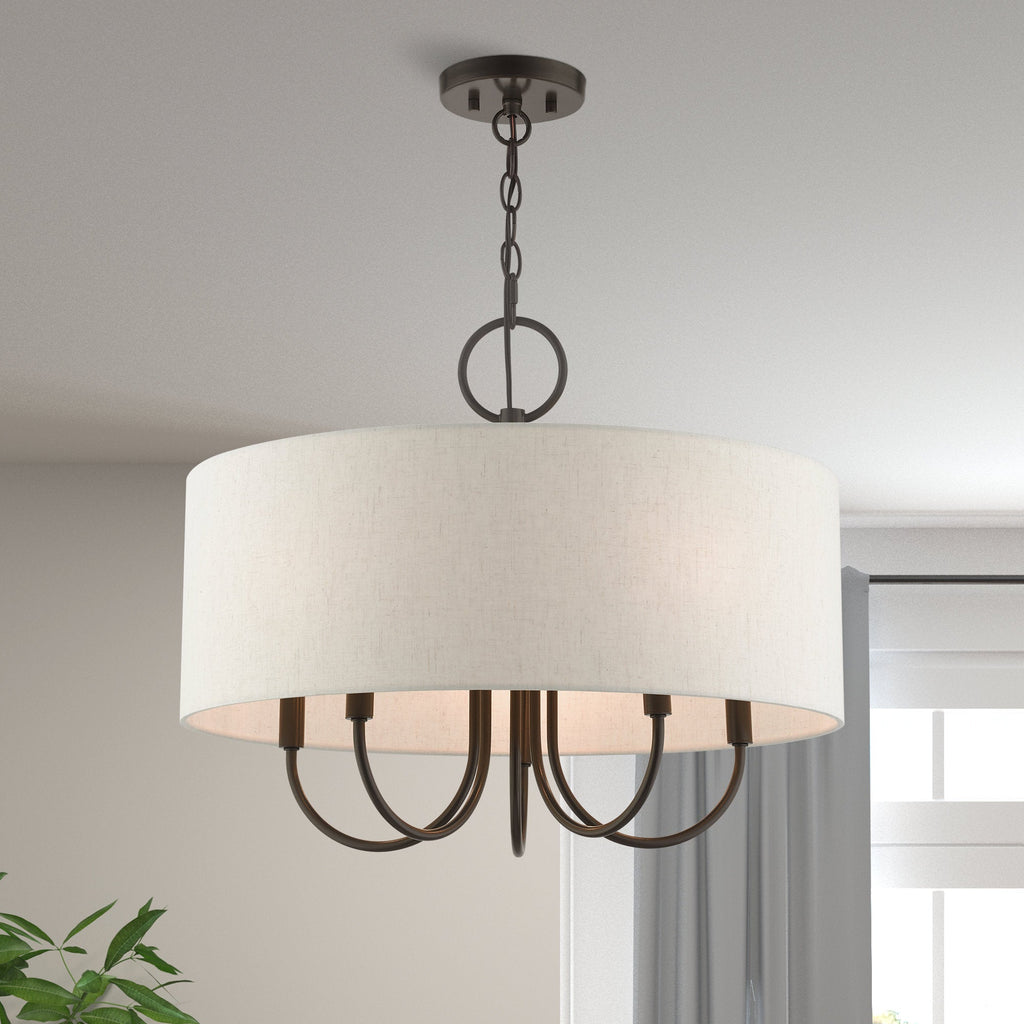 Chandelier en Tissu Vintage Classique Ovyneth - Neutralighting