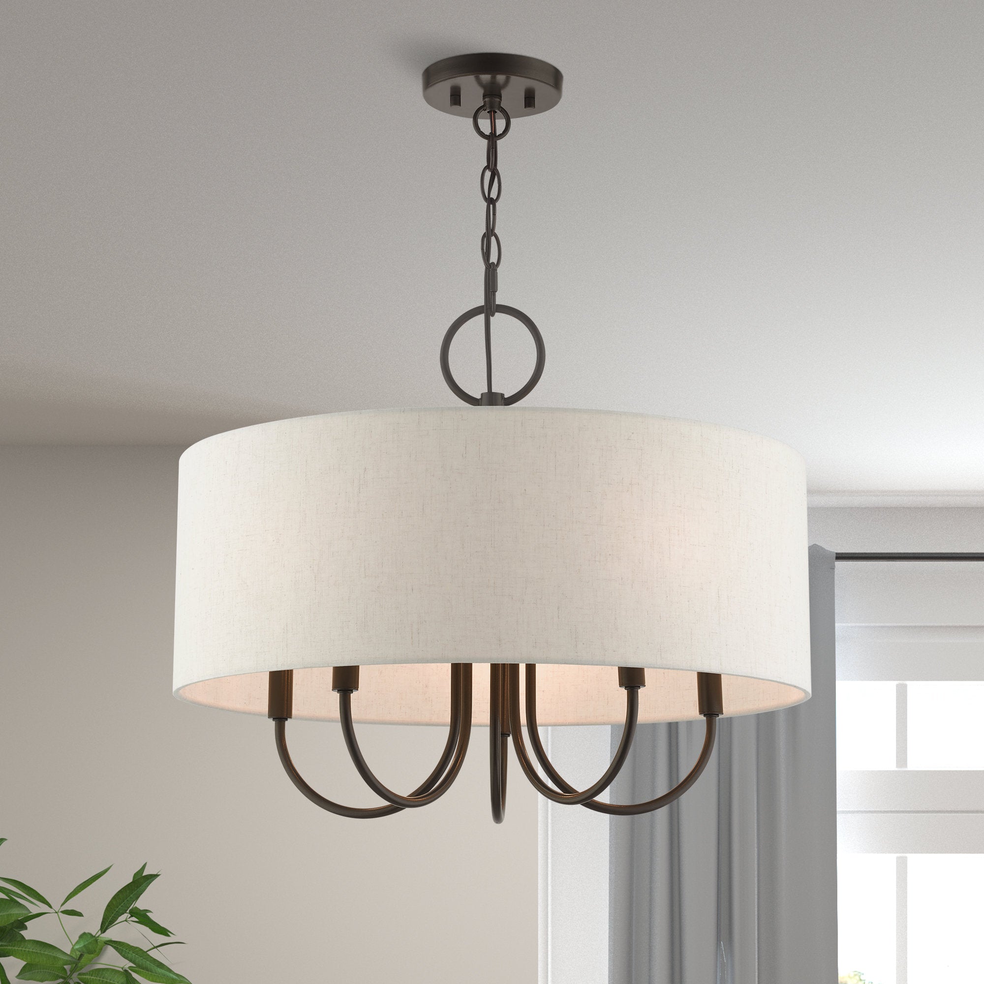 Chandelier en Tissu Vintage Classique Ovyneth - Neutralighting