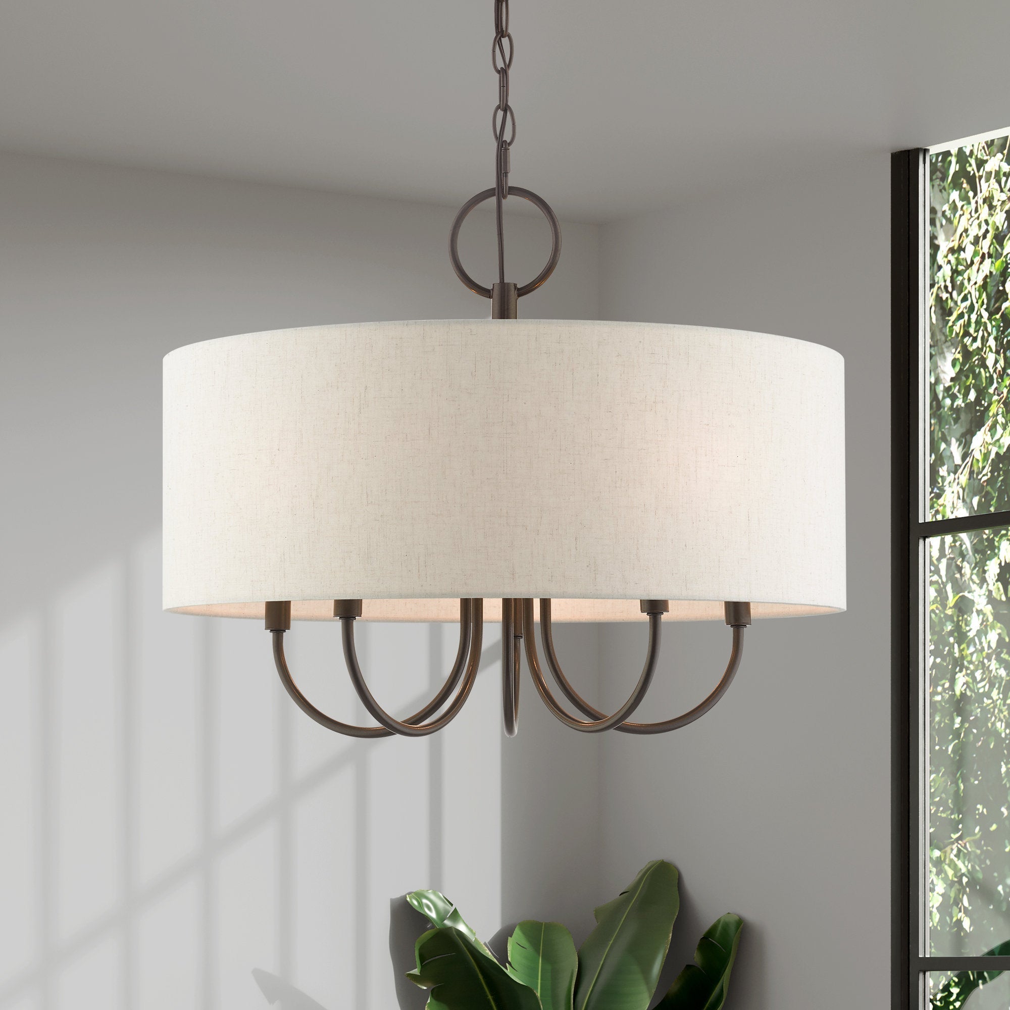 Chandelier en Tissu Vintage Classique Ovyneth - Neutralighting