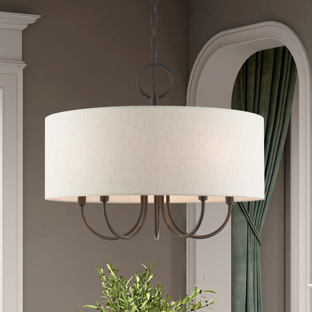 Chandelier en Tissu Vintage Classique Ovyneth - Neutralighting