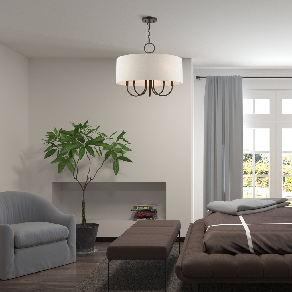 Chandelier en Tissu Vintage Classique Ovyneth - Neutralighting
