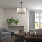 Chandelier en Tissu Vintage Classique Ovyneth - Neutralighting