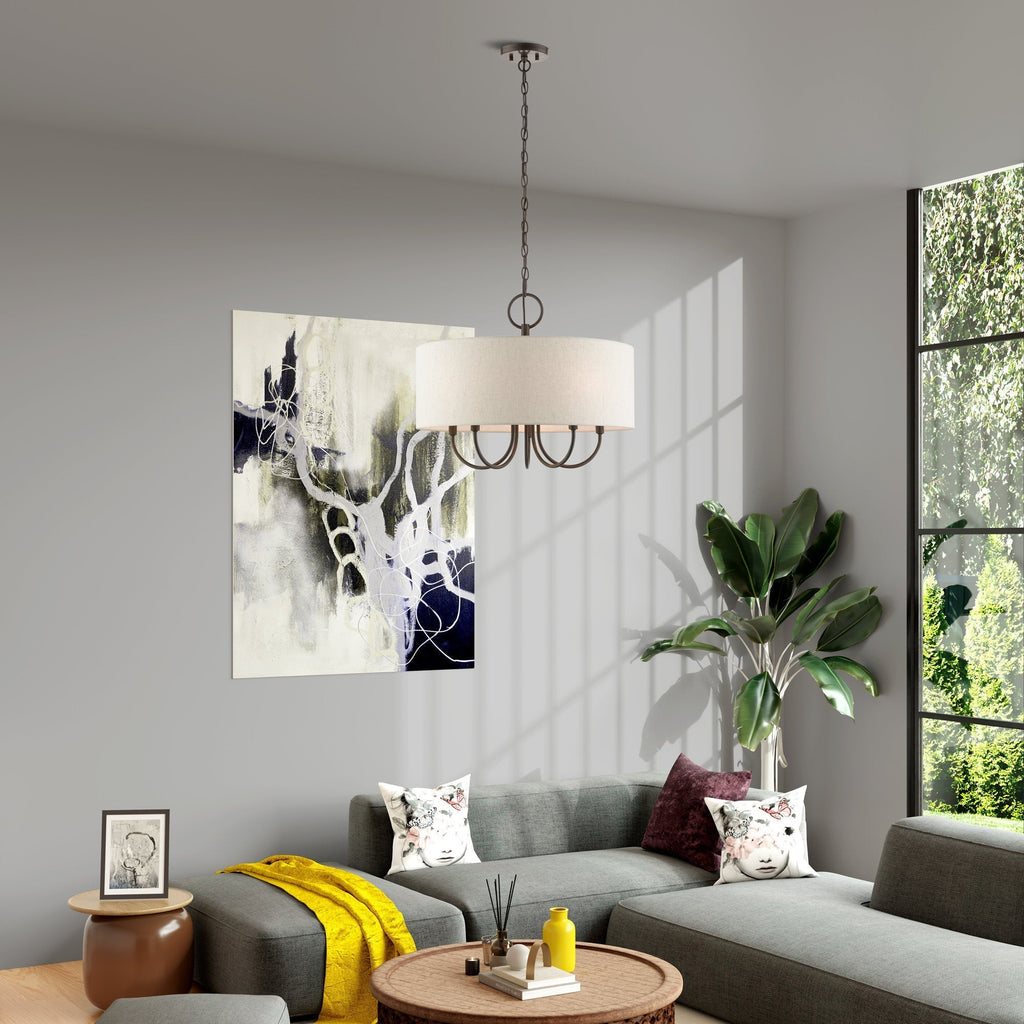 Chandelier en Tissu Vintage Classique Ovyneth - Neutralighting
